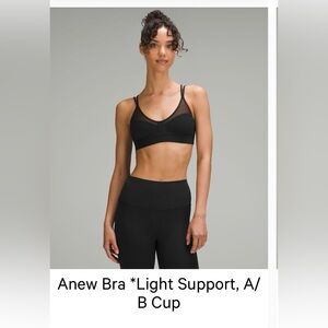 Lululemon anew bra BLACK